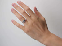 Art Deco Platinum Octagonal Shaped Diamond Ring