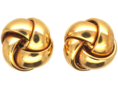 9ct Gold Knot Earrings