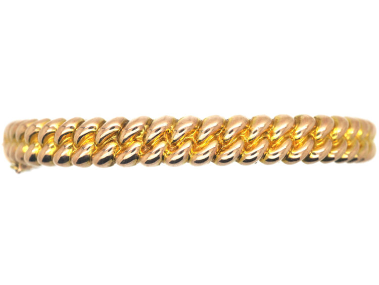 Victorian 9ct Gold Knot Design Bangle
