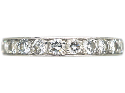 French Platinum & Diamond Eternity Ring