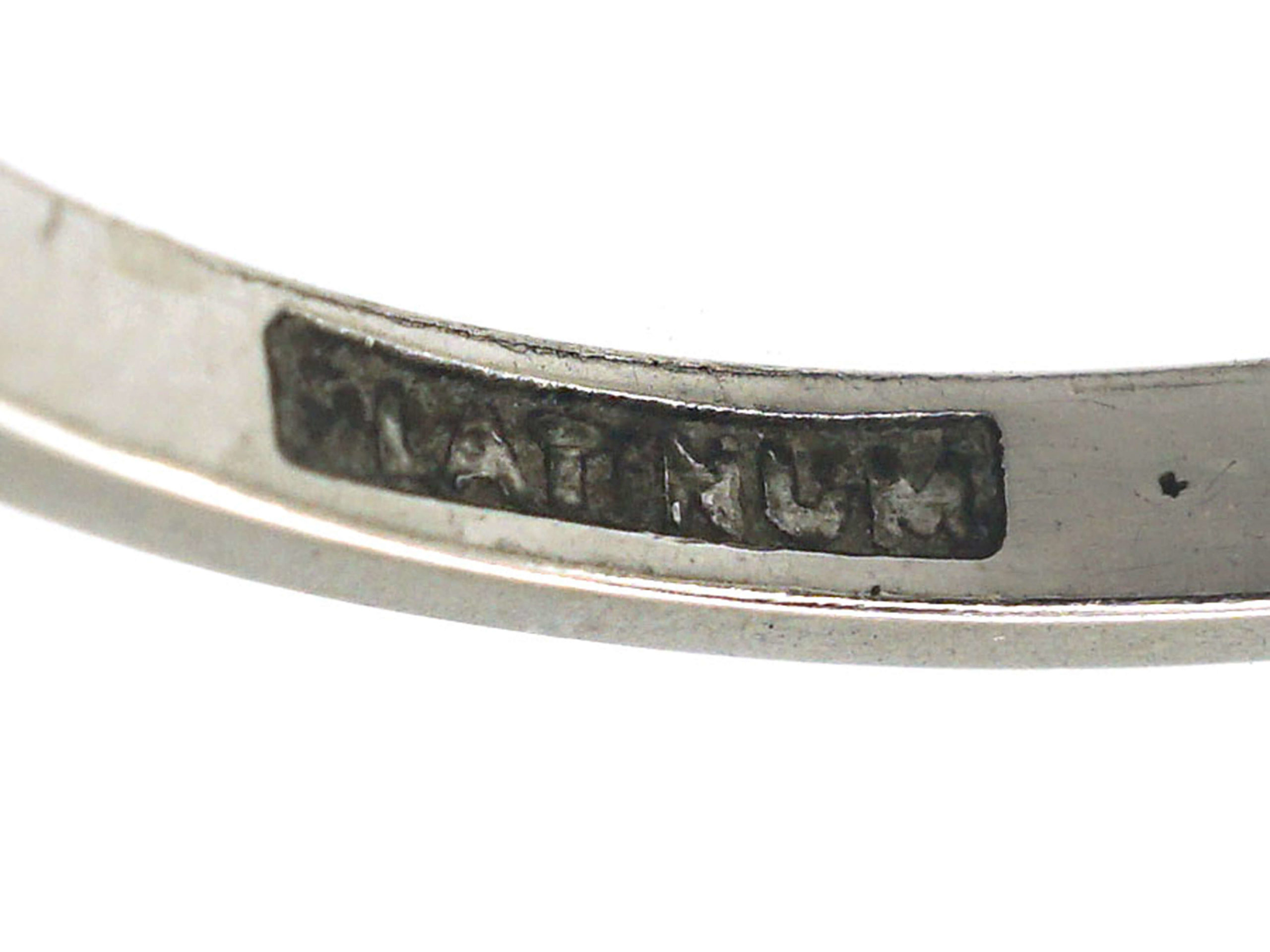 Art Deco Platinum Five Stone Baguette Diamond Ring (873N) | The Antique ...