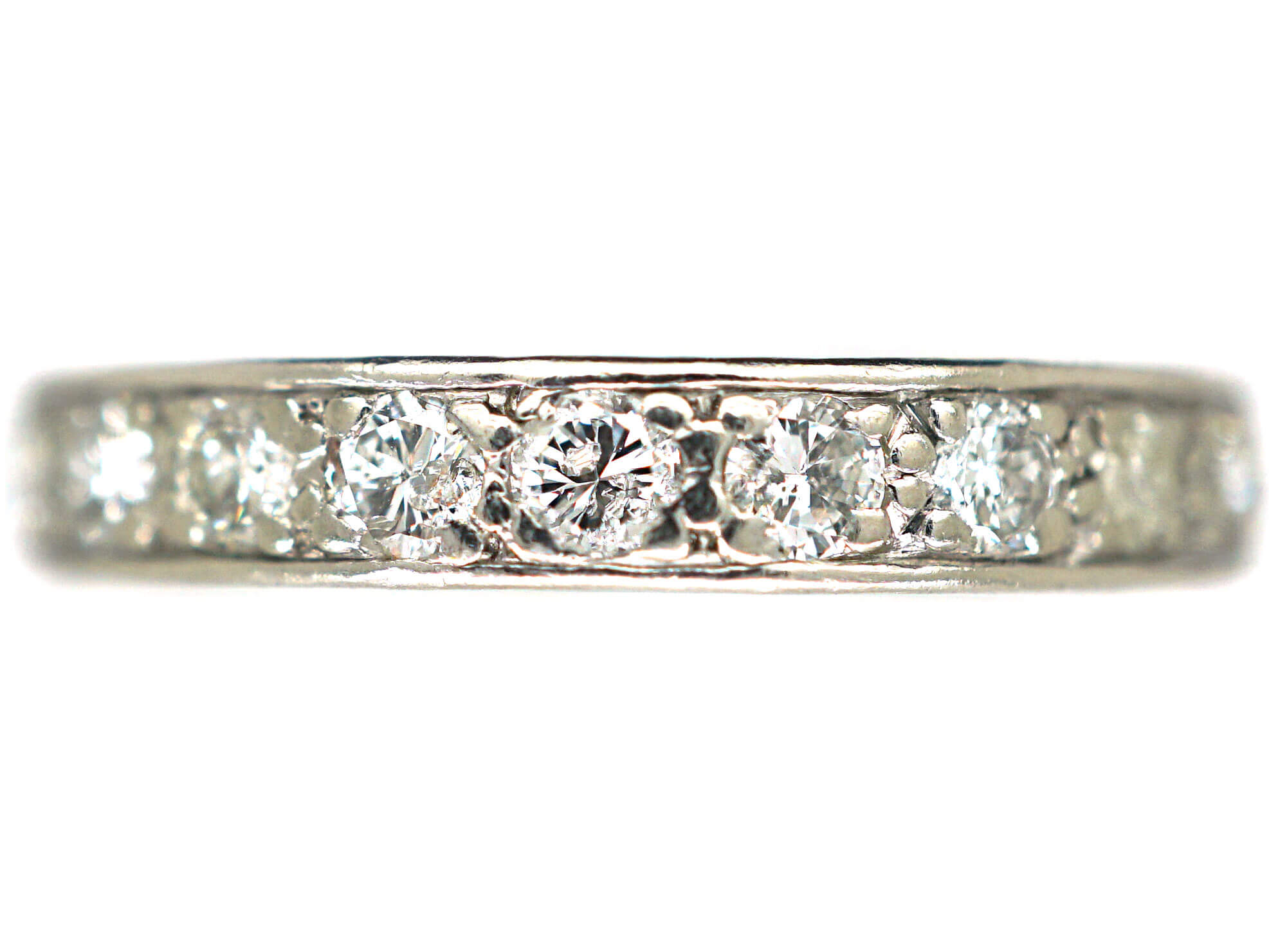 Art Deco Platinum & Diamond Eternity Ring (732N) | The Antique ...