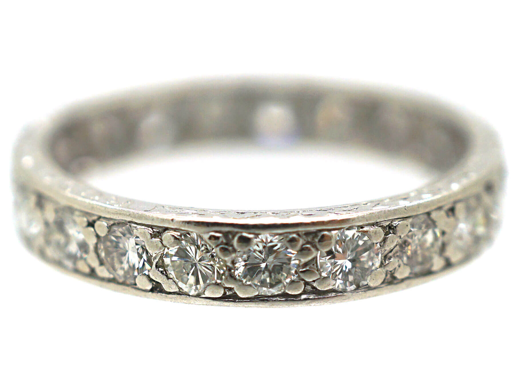 Art Deco Platinum & Diamond Eternity Ring (732N) | The Antique