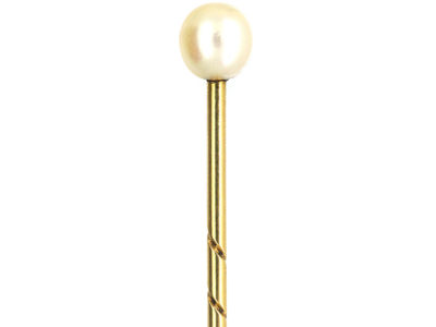 Edwardian Natural Pearl Tie Pin