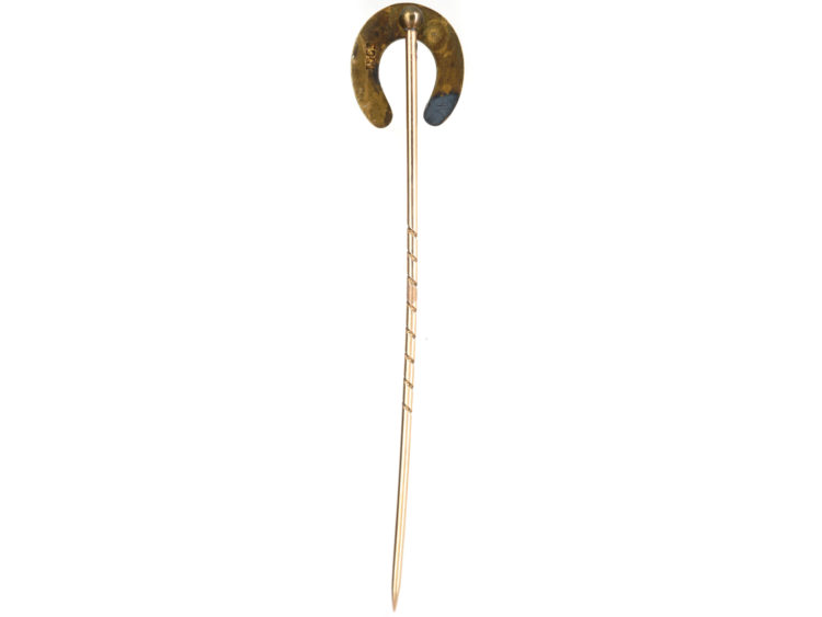 Victorian 15ct Gold & Natural Split Pearl Tie Pin