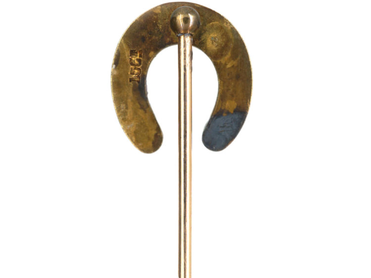 Victorian 15ct Gold & Natural Split Pearl Tie Pin