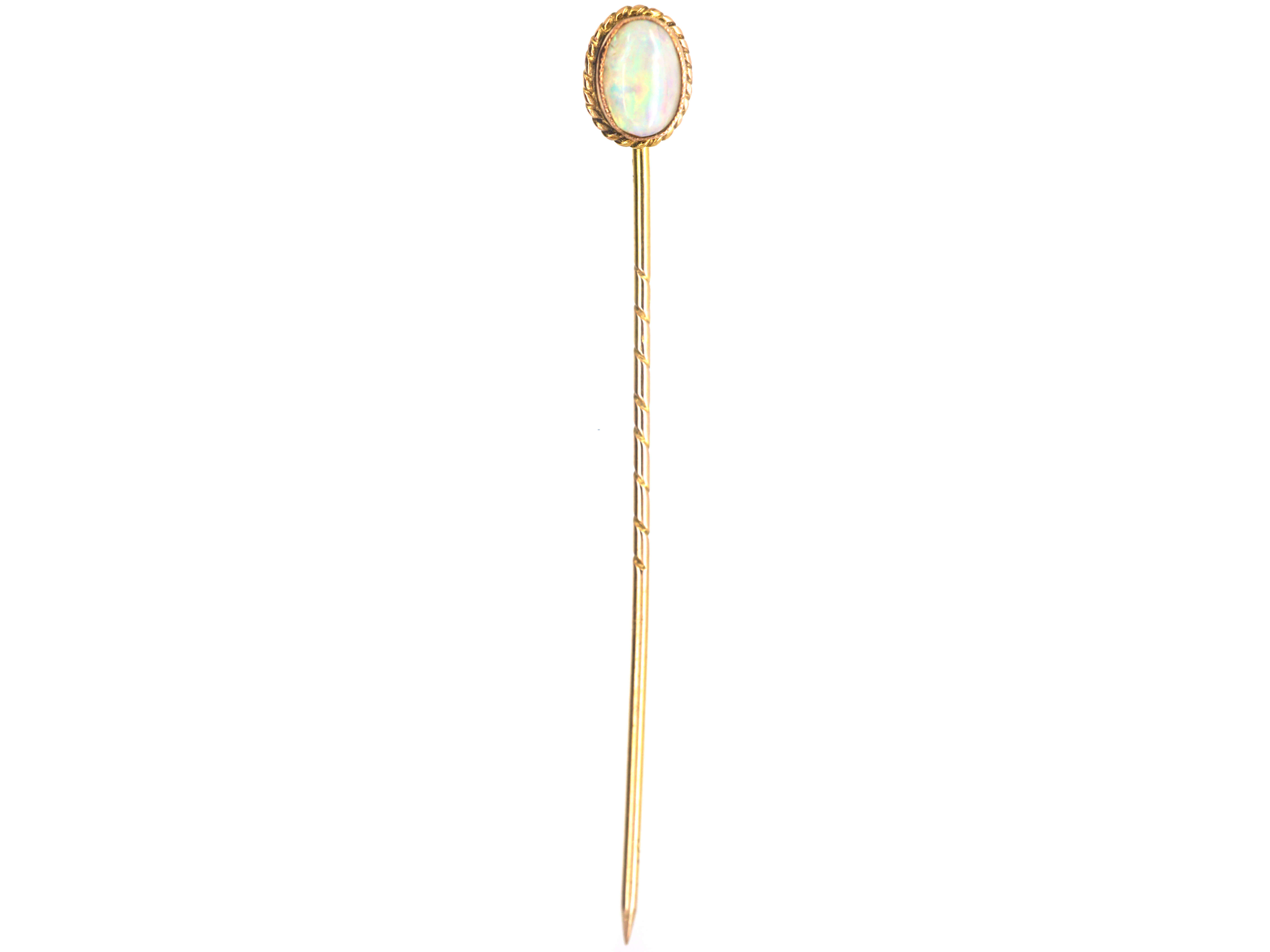 opal tie pin