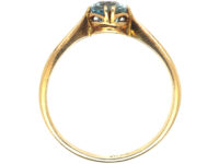 Edwardian 15ct Gold & Aquamarine Ring