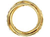 18ct Gold & Diamond Triple Band Ring