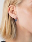French Belle Epoque Rose Diamond & Garnet Doublet Earrings