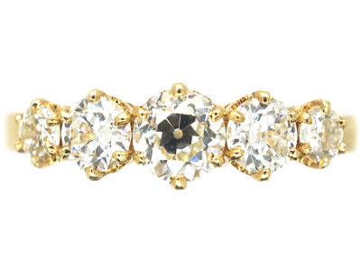 18ct Gold Five Stone Diamond Ring