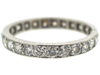 French Platinum & Diamond Eternity Ring