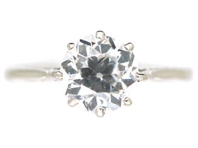 Art Deco Platinum & Diamond Solitaire Ring