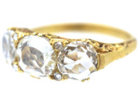 Victorian 18ct Gold, Diamond Three Stone Ring