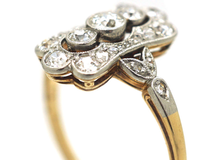 Edwardian 14ct Gold & Platinum, Diamond Ring