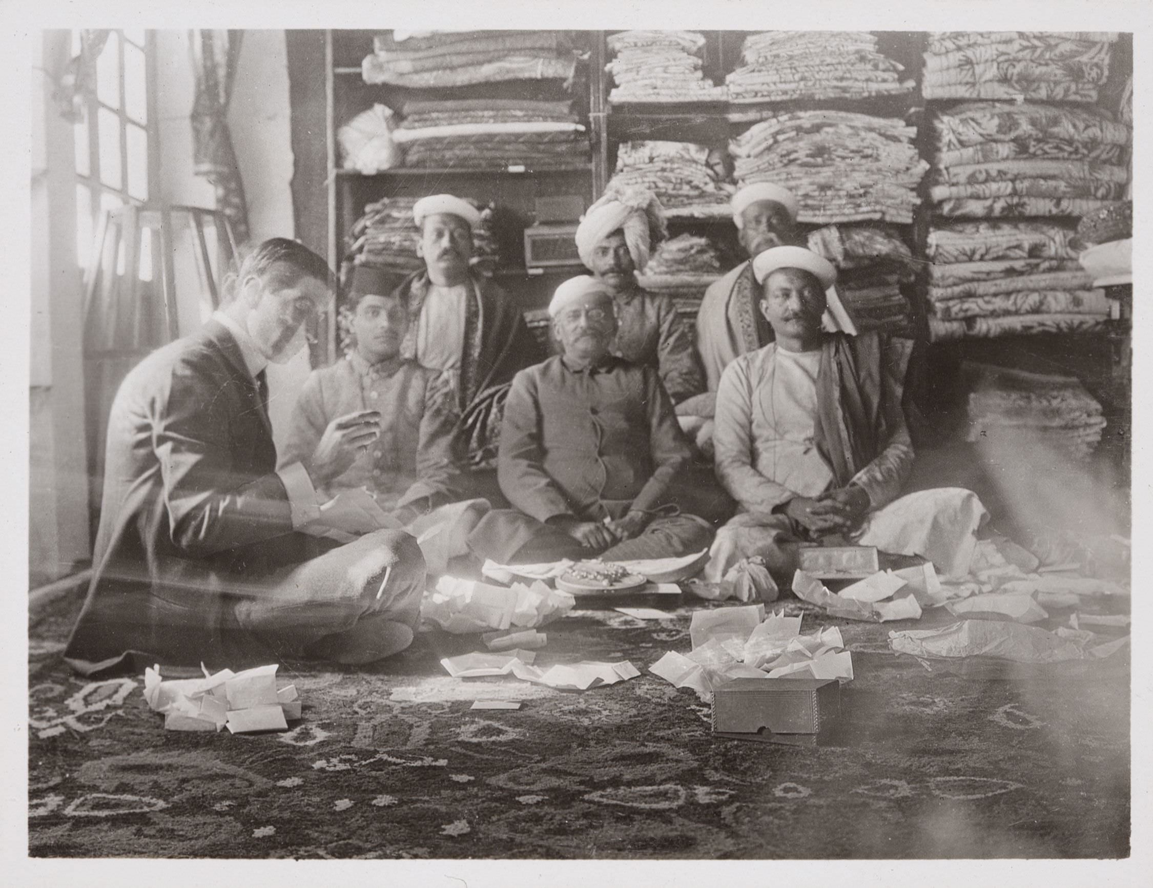 Jacques Cartier with Indian gemstone dealers