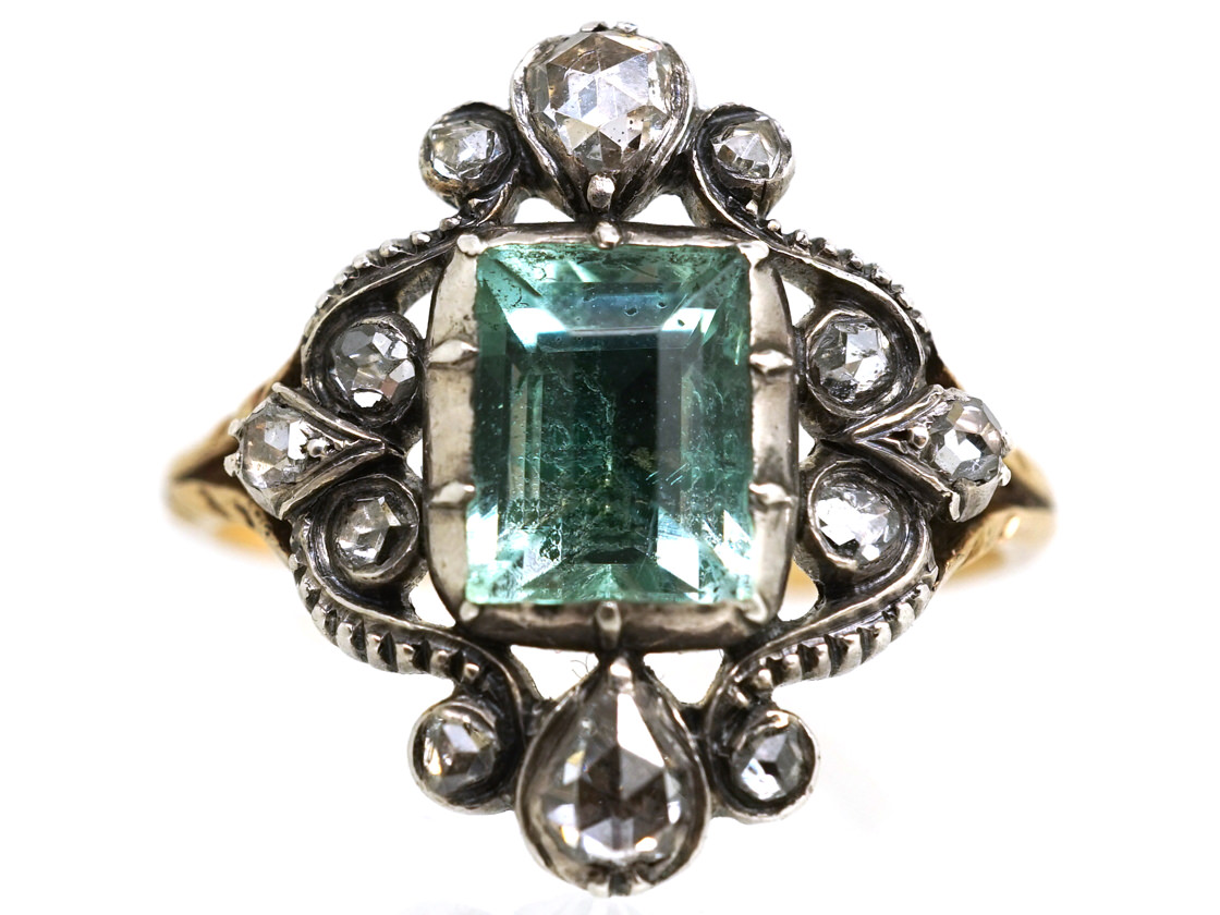 Georgian emerald ring