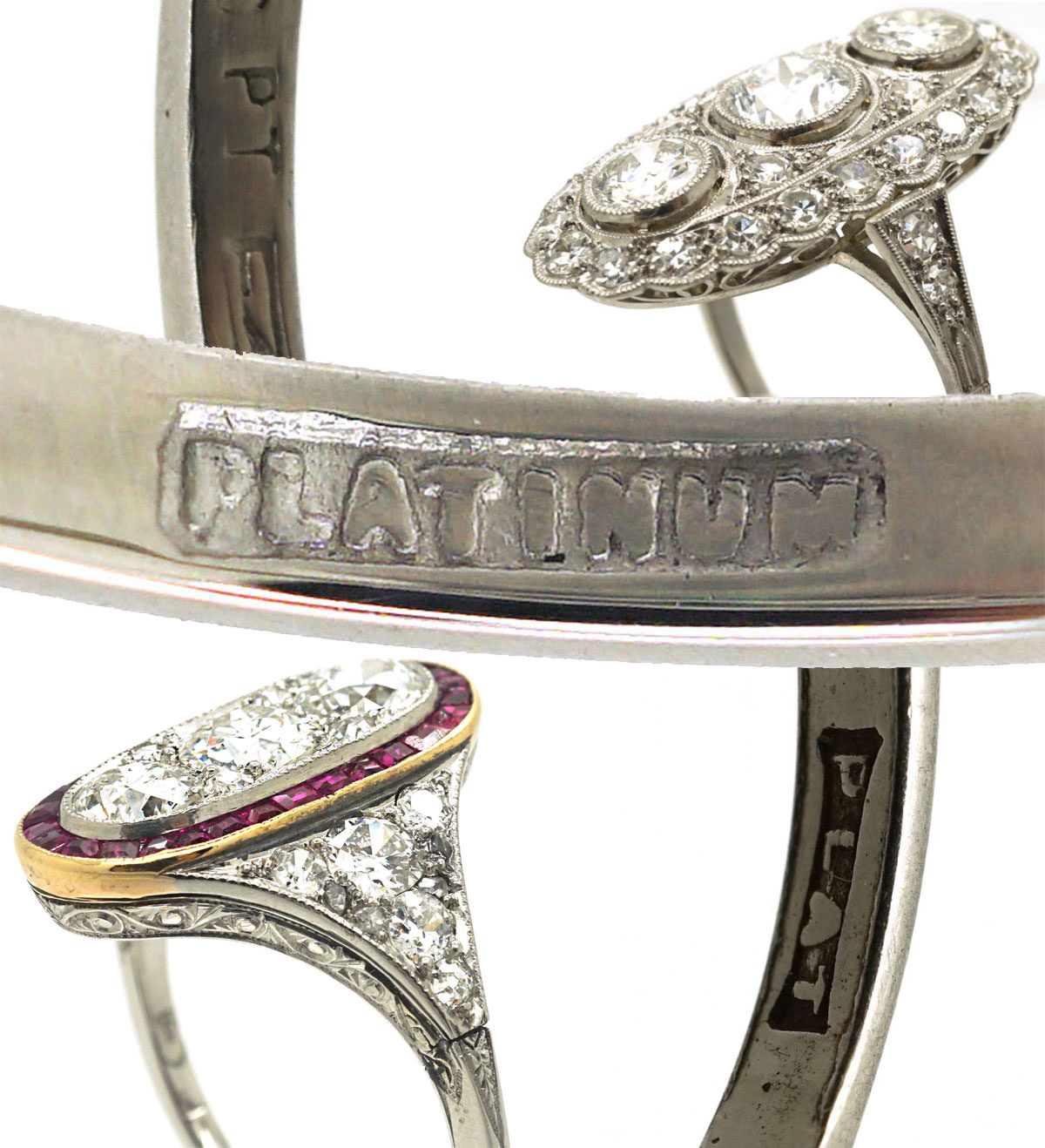 Platinum Art Deco ring