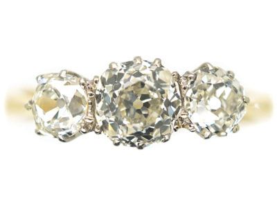 18ct Gold Three Stone Diamond Ring