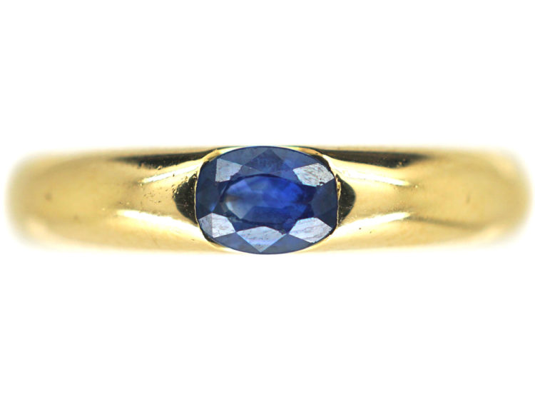 18ct Gold & Sapphire Ring by Cartier