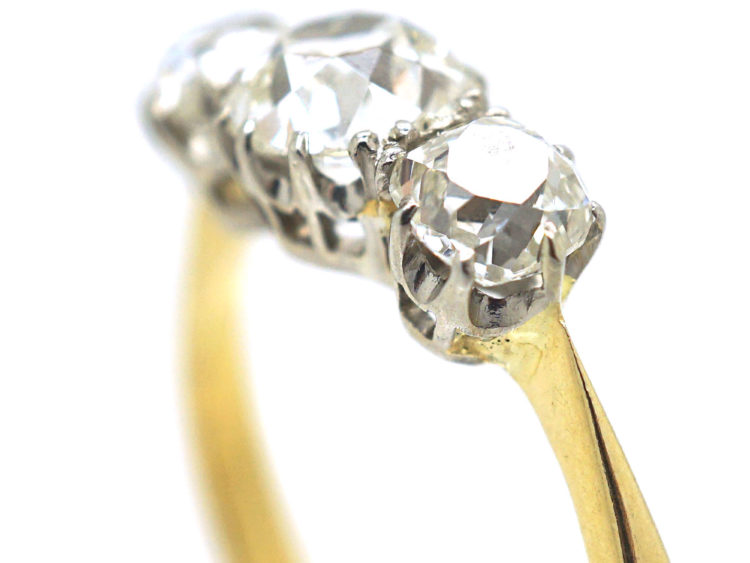 18ct Gold Three Stone Diamond Ring