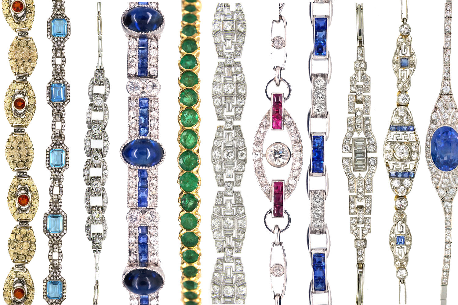 Art deco shop style jewelry