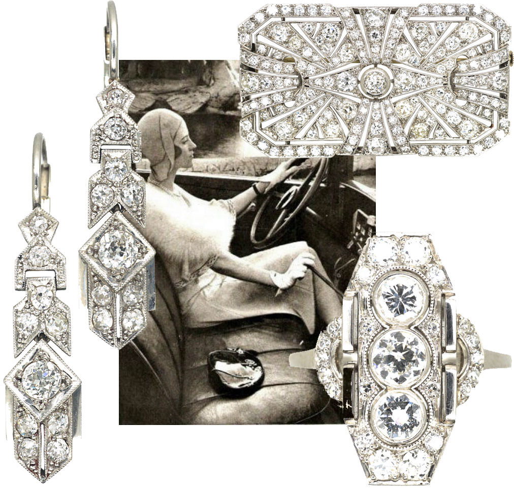 Antique art deco deals jewelry