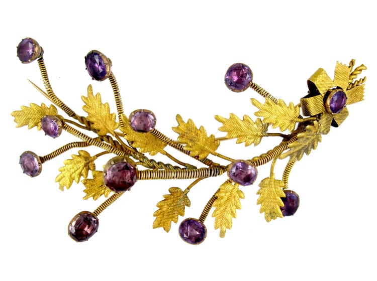 A Georgian Tremblant Brooch