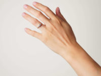 Art Deco Platinum,Three Stone Diamond Ring