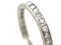 French Art Deco Platinum & Diamond Eternity Ring