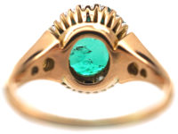 Victorian 18ct Gold, Emerald & Diamond Ring