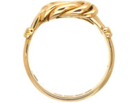 Edwardian 18ct Gold Large Lover's Knot Ring