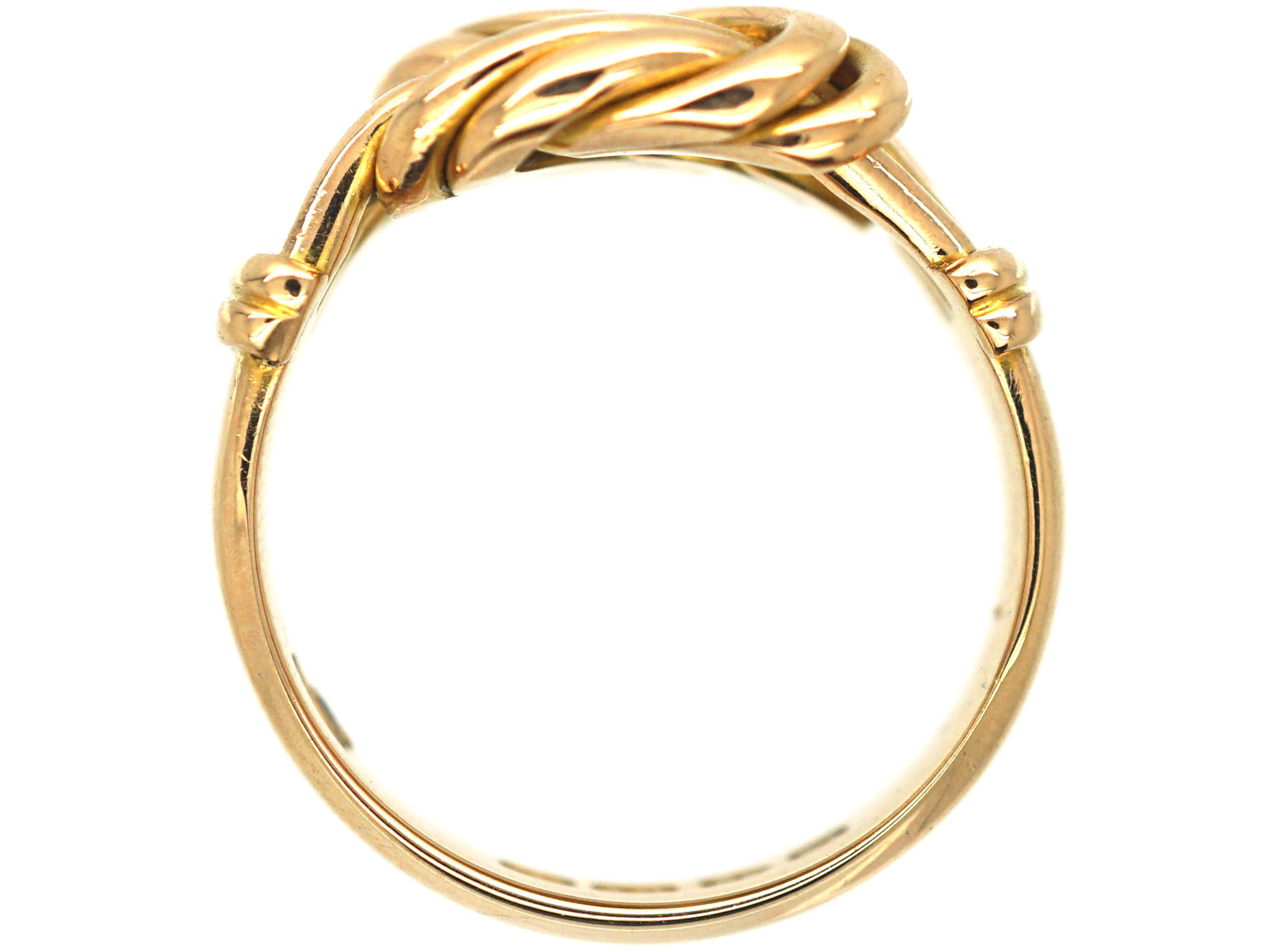 Edwardian 18ct Gold Large Lover's Knot Ring (79P) | The Antique ...