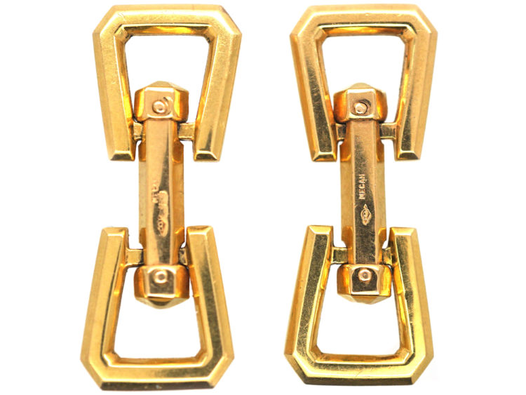 French 18ct Gold Art Deco Cufflinks