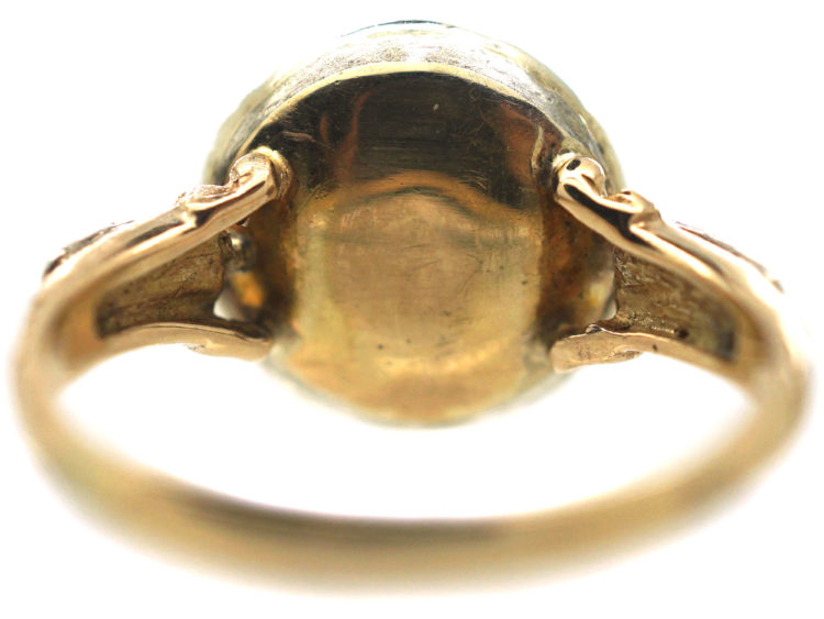 Georgian 18ct Gold Diamond Cluster Ring