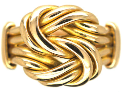 Edwardian 18ct Gold Large Lover’s Knot Ring