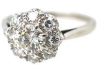 Platinum & Diamond Daisy Cluster Ring