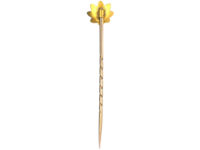 Victorian 15ct Gold Flower Tie Pin