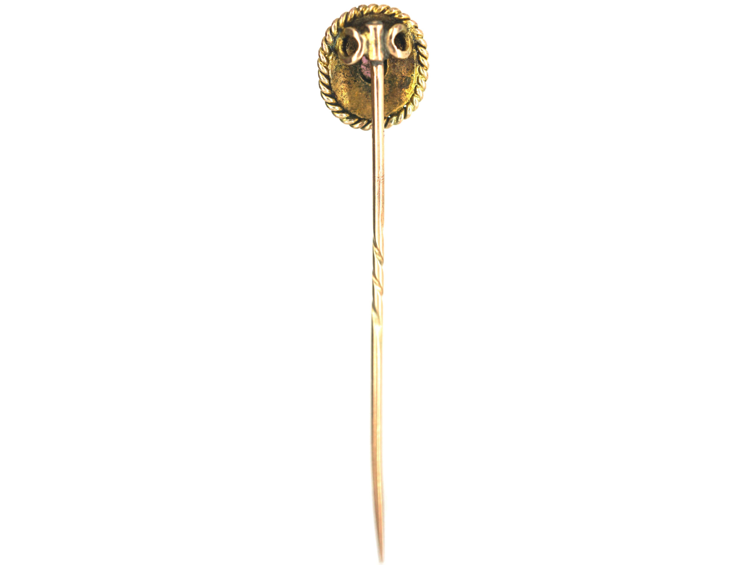 Victorian 15ct Gold Tie Pin set with a Garnet (838N) | The Antique ...