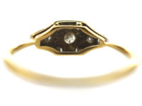 Art Deco 18ct Gold & Platinum Diamond Ring