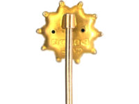 Edwardian 9ct Gold Tie Pin set with a Rose Diamond