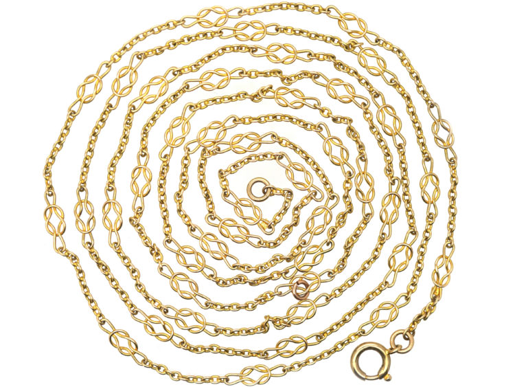 Edwardian 15ct Gold Knotty Chain