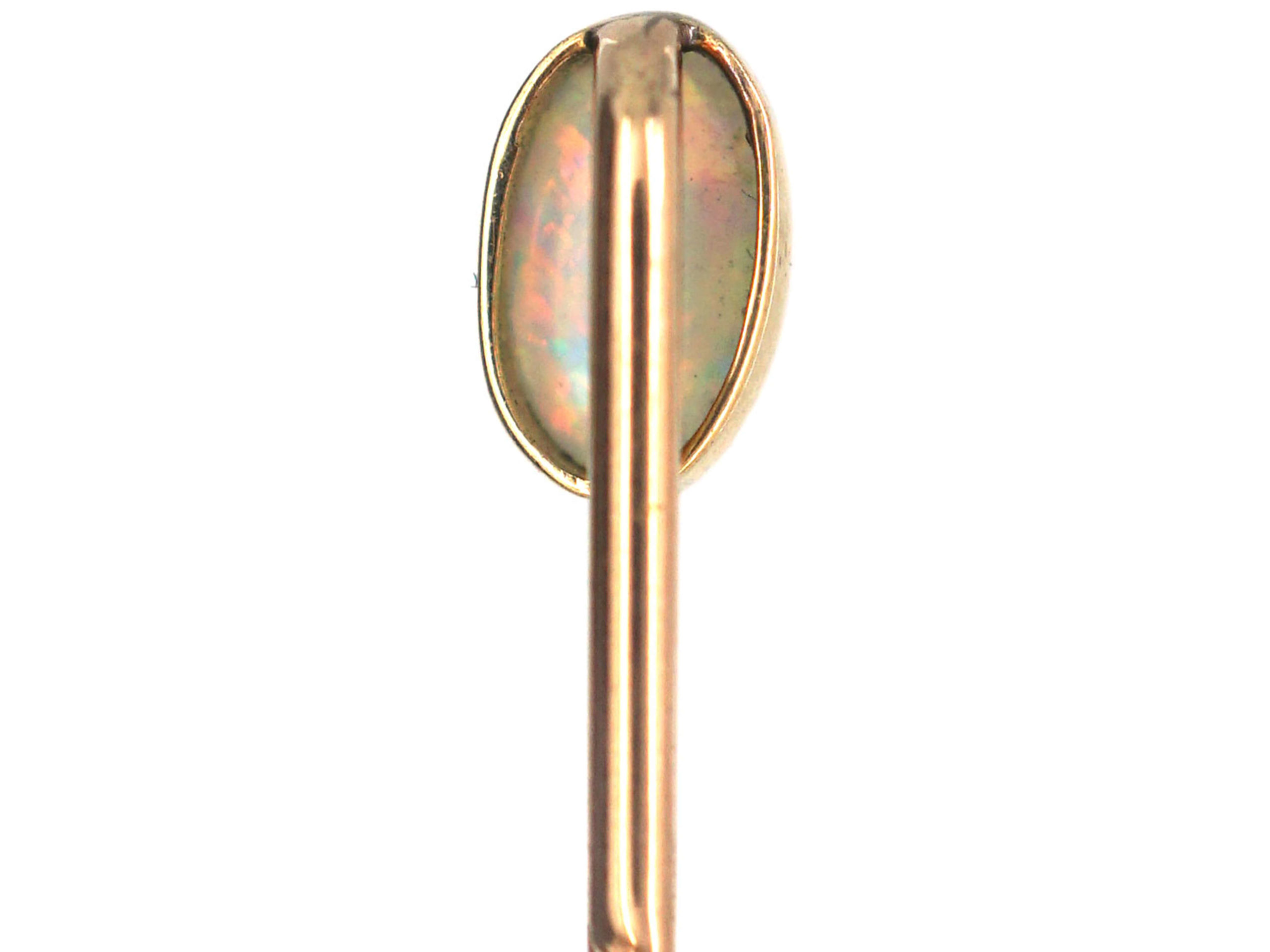 opal tie pin