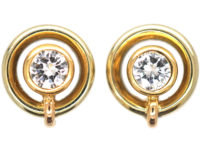 18ct Gold & Diamond Stud Earrings