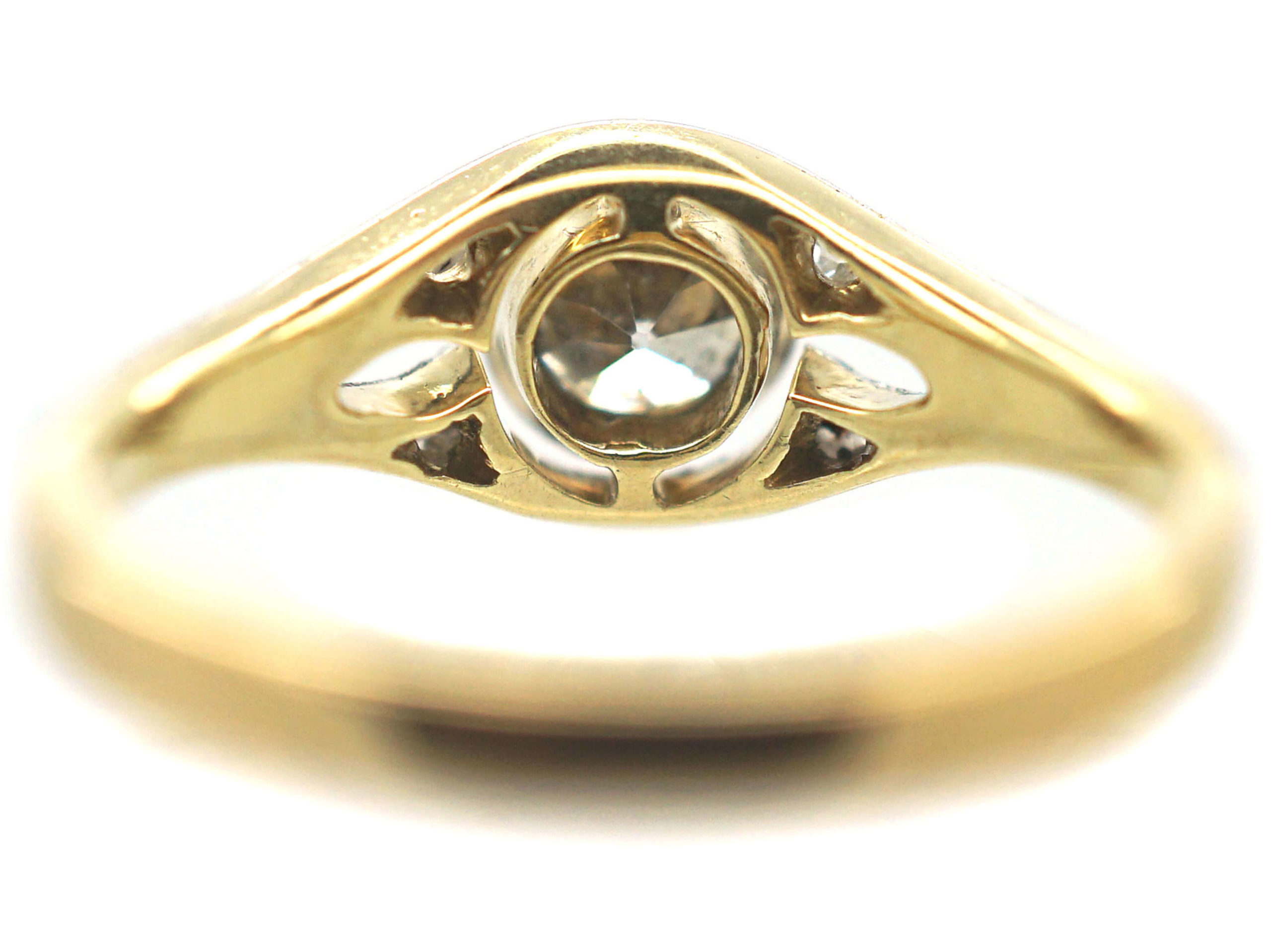 Art Deco 14ct Gold & Diamond Solitaire Ring (609H) | The Antique ...