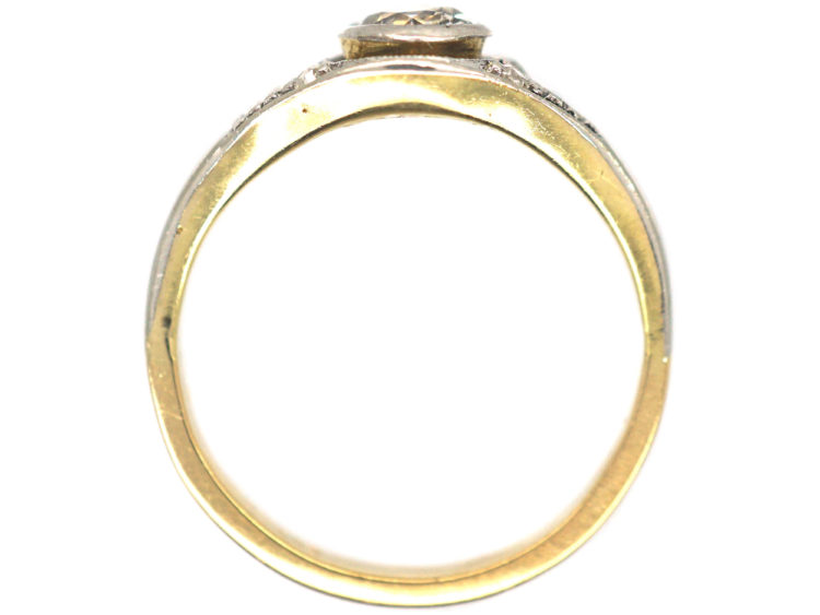 Art Deco 14ct Gold ​& Diamond Solitaire Ring