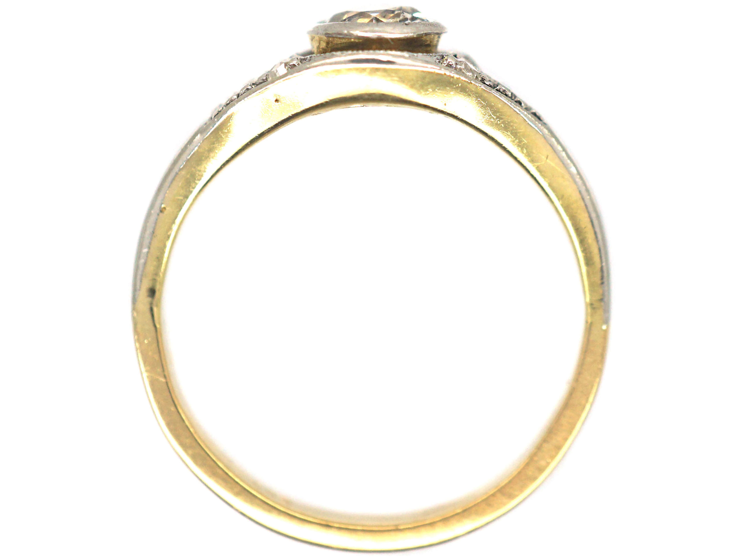 Art Deco 14ct Gold & Diamond Solitaire Ring (609H) | The Antique ...