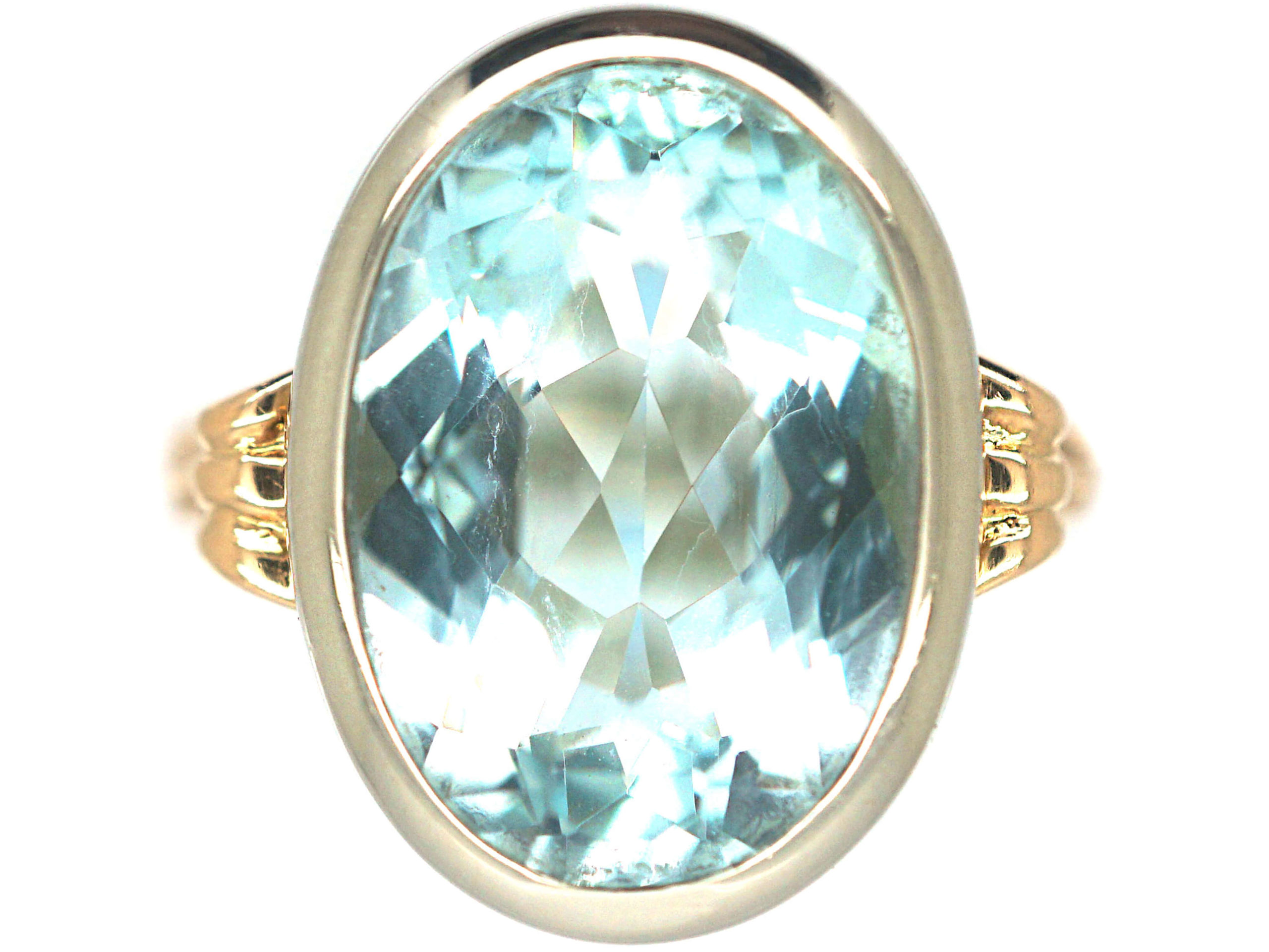Genuine Aquamarine Ring Aquamarine Diamond Ring Aquamarine - Etsy
