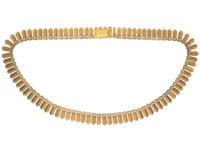 French 18ct Gold Fringe Necklace