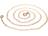 Edwardian 9ct Gold Trace Link Chain